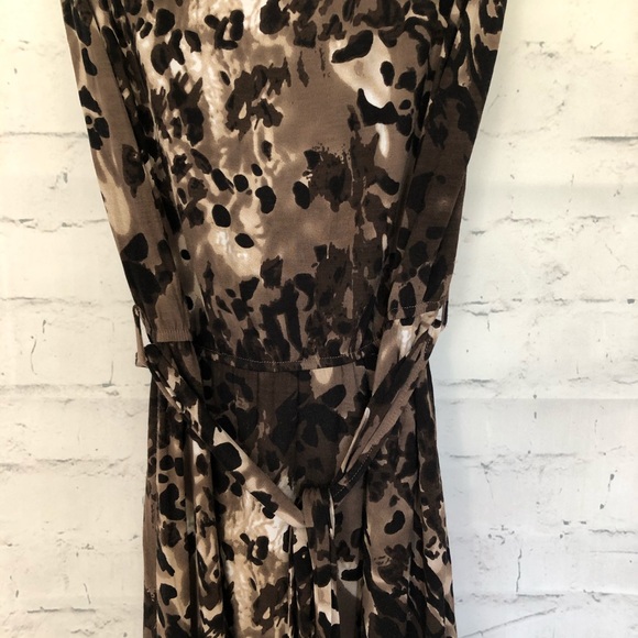 Strapless Animal Print Summer Dress Sz Md - Picture 3 of 4